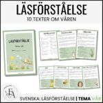 Läsförståelse 10 texter | Tema Vår