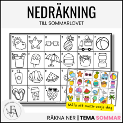 Nedräkning till sommarlovet | Måla en bild varje dag
