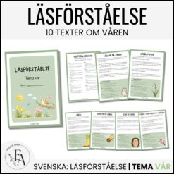 Läsförståelse 10 texter | Tema Vår